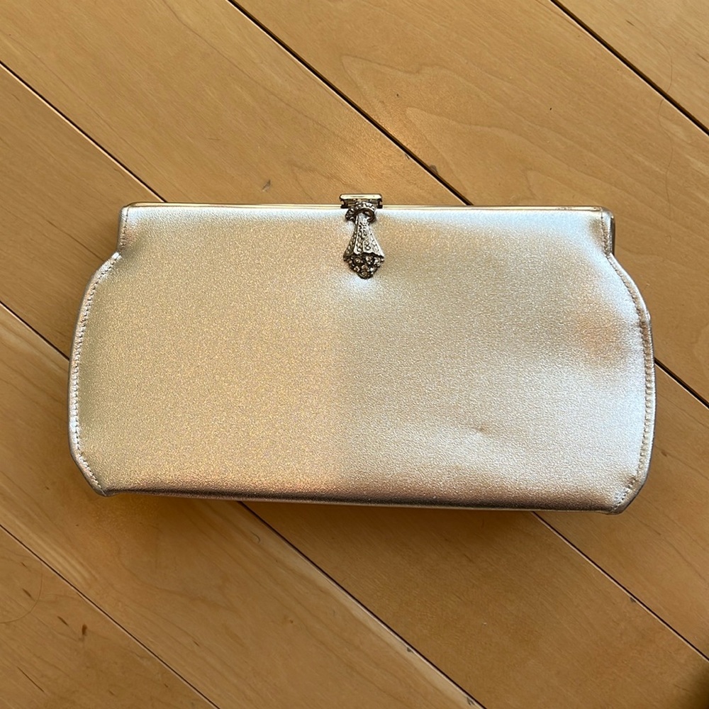 Vintage silver clutch - like NEW condition